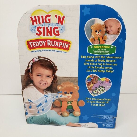 Teddy Ruxpin 10" Talking Hug n Sing Teddy Bear 2018 Plush - Picture 2 of 5